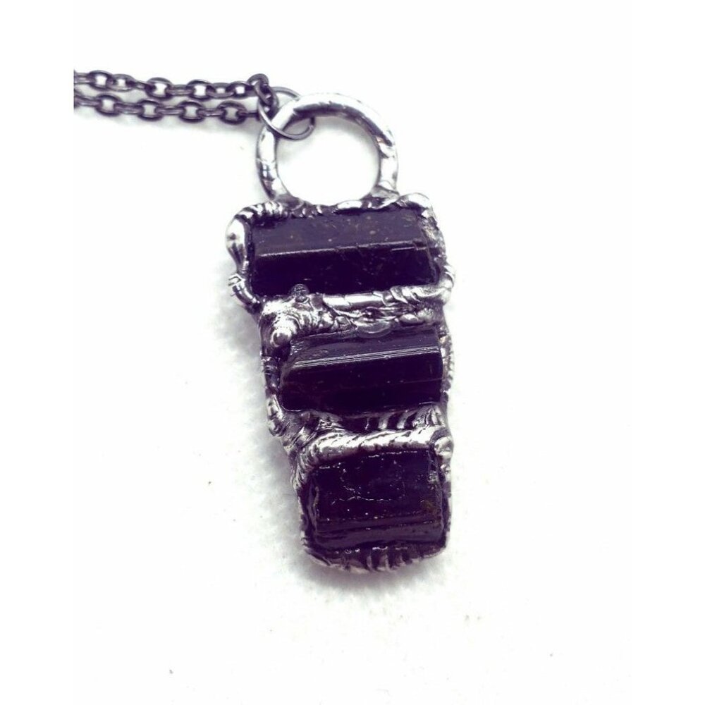 Raw Tourmaline Crystal Necklace